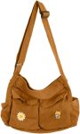 Canvas Messenger Bag Large  Crossbody Bags with Multiple Pockets,School Vintage Shoulder Laptop Bag for Women and Men