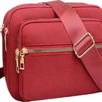 Nylon Crossbody Bags for Women Purses and Handbags Women's Casual Messenger Bags Waterproof Black Crossbody Purse