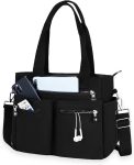 Tote Bag for Women Canvas Tote Bags Handbags for Women Crossbody Bag with Multiple Pockets
