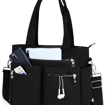 Tote Bag for Women Canvas Tote Bags Handbags for Women Crossbody Bag with Multiple Pockets