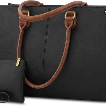 Laptop Bag for Women, 15.6 inch Laptop Tote Bag Vintage Work Bags for Women Computer Bag Office Briefcase Handbag