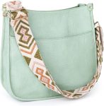 Vegan Leather Crossbody Fashion Shoulder Bag Purse with Adjustable Strap