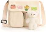Crossbody Bag Cute Messenger Bags Canvas Shoulder Purse Gifts for Teens