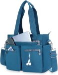 Tote Bag for Women Canvas Tote Bags Handbags for Women Crossbody Bag with Multiple Pockets