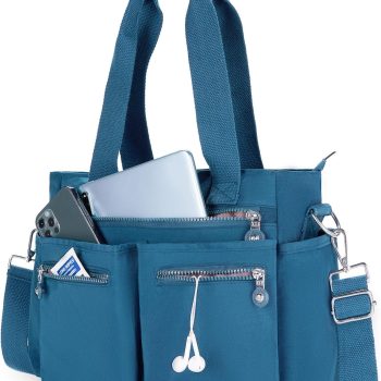 Tote Bag for Women Canvas Tote Bags Handbags for Women Crossbody Bag with Multiple Pockets