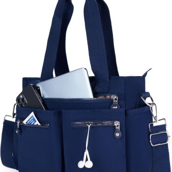 Tote Bag for Women Canvas Tote Bags Handbags for Women Crossbody Bag with Multiple Pockets