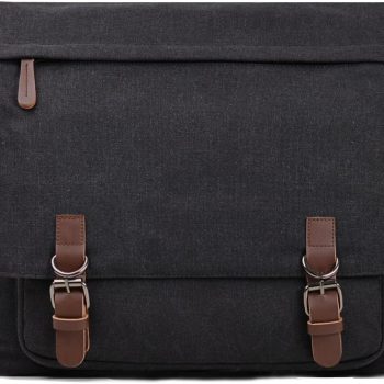Canvas Messenger Bag for Men Women,Travel Satchel Shoulder bag 15.6 Inch Laptop Bag briefcase Business