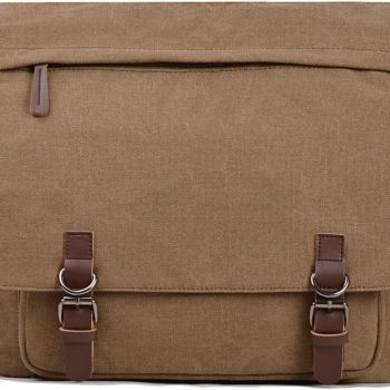 Canvas Messenger Bag for Men Women,Travel Satchel Shoulder bag 15.6 Inch Laptop Bag briefcase Business