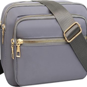 Nylon Crossbody Bags for Women Purses and Handbags Women's Casual Messenger Bags Waterproof Black Crossbody Purse