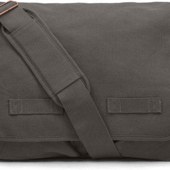 Classic Vintage Messenger Bag - Original Heavyweight Cotton Canvas Shoulder Bag with Upgraded Features