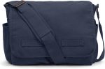 Classic Vintage Messenger Bag - Original Heavyweight Cotton Canvas Shoulder Bag with Upgraded Features