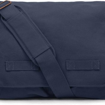 Classic Vintage Messenger Bag - Original Heavyweight Cotton Canvas Shoulder Bag with Upgraded Features