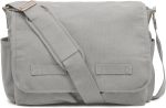 Classic Vintage Messenger Bag - Original Heavyweight Cotton Canvas Shoulder Bag with Upgraded Features