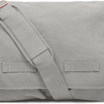 Classic Vintage Messenger Bag - Original Heavyweight Cotton Canvas Shoulder Bag with Upgraded Features