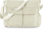 Canvas Messenger Bag Crossbody Shoulder Bag for Men Women Vintage Tote Laptop Bag Large  Bag with Multiple Pockets